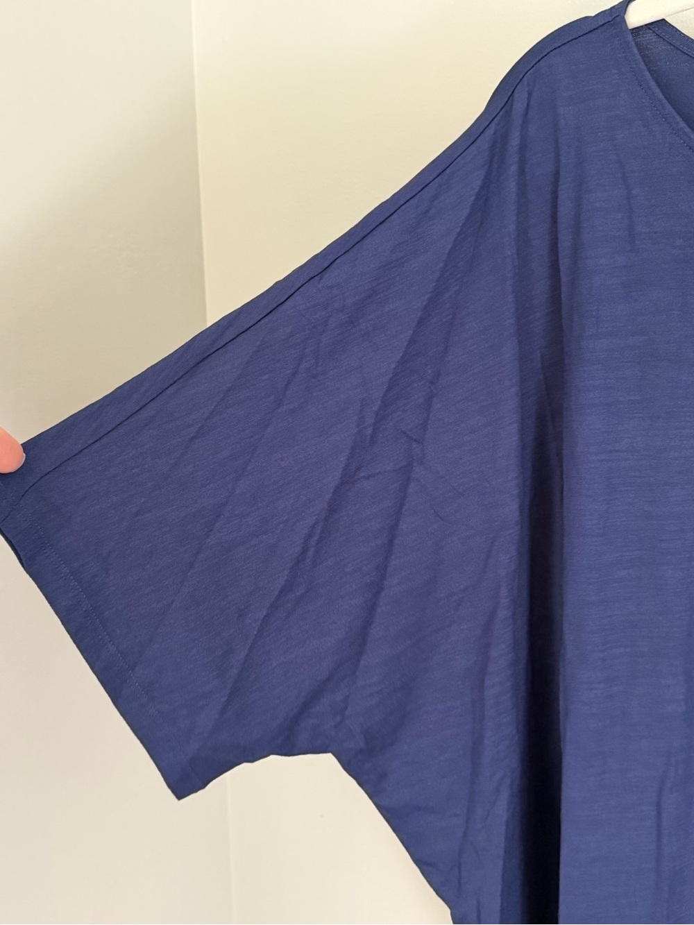 J. Jill Women’s 2X Indigo Blue Relaxed Fit Dolman Sleeve Tee Top - Picture 2 of 6